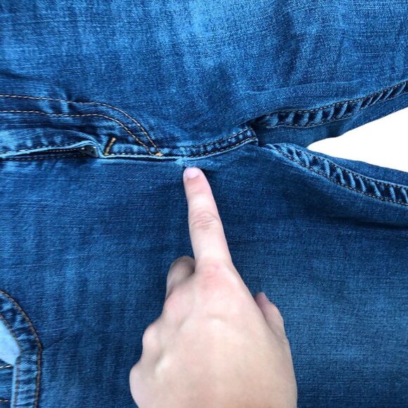 TRUE Religion Jeans Size 34 RICKY FLAP T Blue - Picture 10 of 11